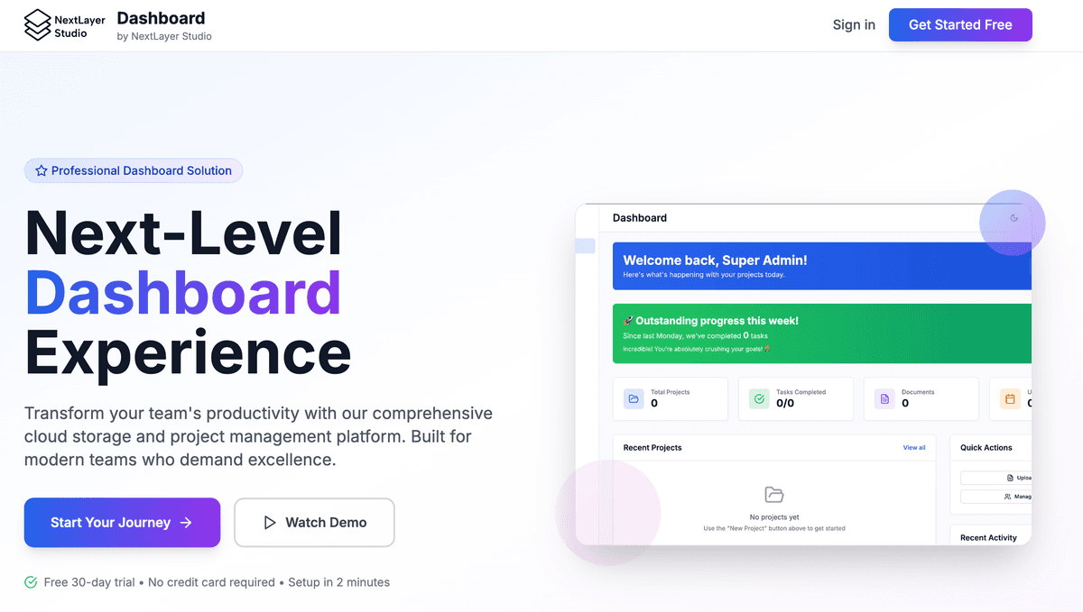 Dashboard Application