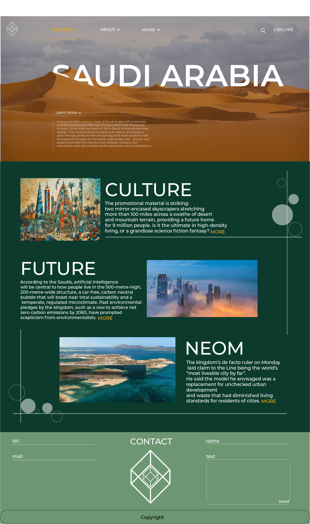 SA Homepage Design